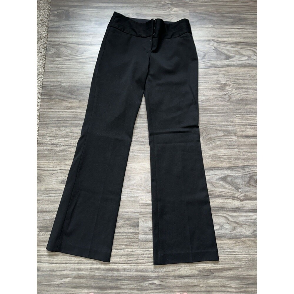 Express Editor Black Low-Rise Bootcut Dress Pants Womens 0R